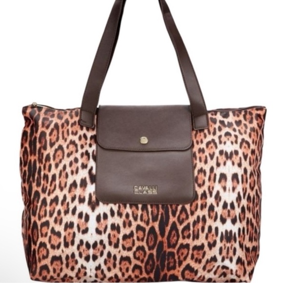 CAVALLI COLLECTION OVERSIZED ANIMAL PRINT TOTE!!! NWT!! - Picture 3 of 5